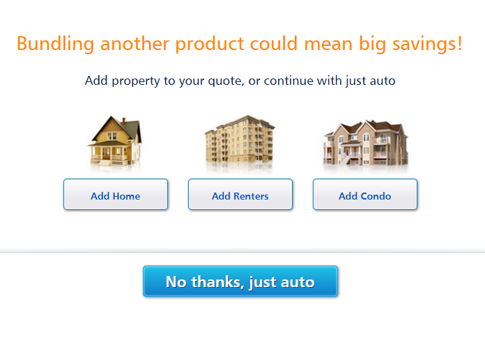 Progressive auto insurance quote bundling options
