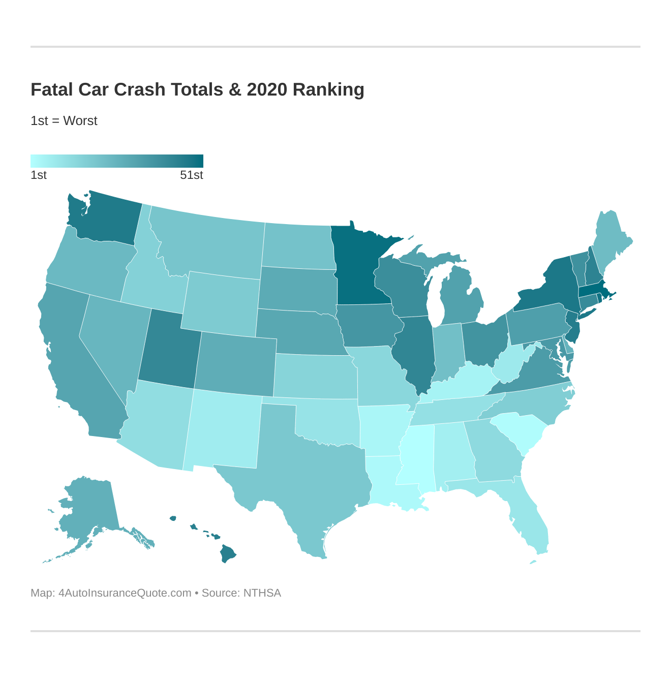 10 States with the Most Fatal Car Accidents [2022 Study]