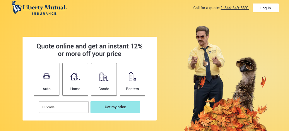 Liberty Mutual Insurance Quote Home Page